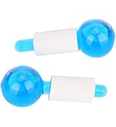 2 Facial Ice Balls, Blue Ice Globes for Facial Massage, Facial Rollers for Skin Massage...