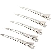 20 pieces of duckbill clips, 3.5 inch professional metal alligator hair clips...