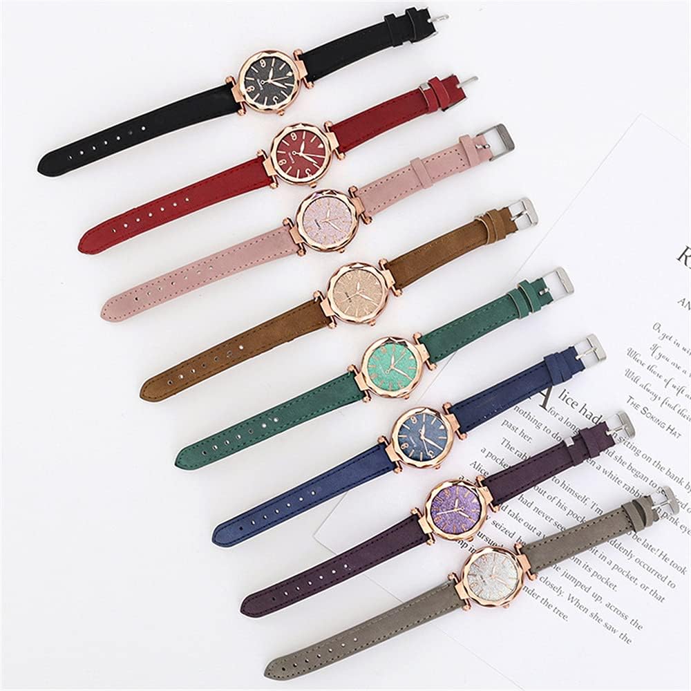<font dir="auto" style="vertical-align: inherit;"><font dir="auto" style="vertical-align: inherit;"> Women's Quartz Analog Wristwatch with Frosted Band, Blue / Patchwork, One Size </font></font> - Image 3