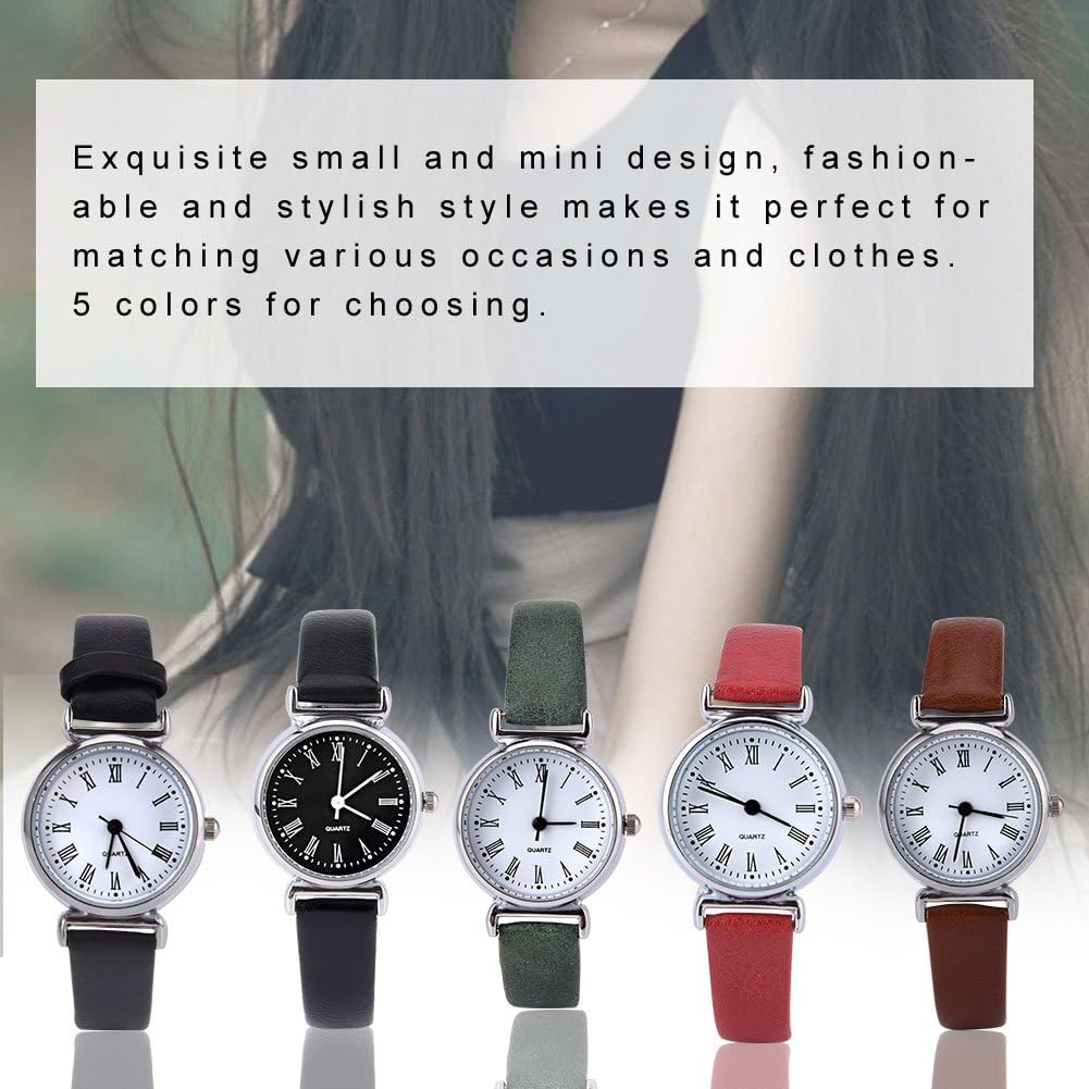 FILFEEL - Reloj de pulsera pequeño y simple para mujer, de piel, estilo retro - Image 9